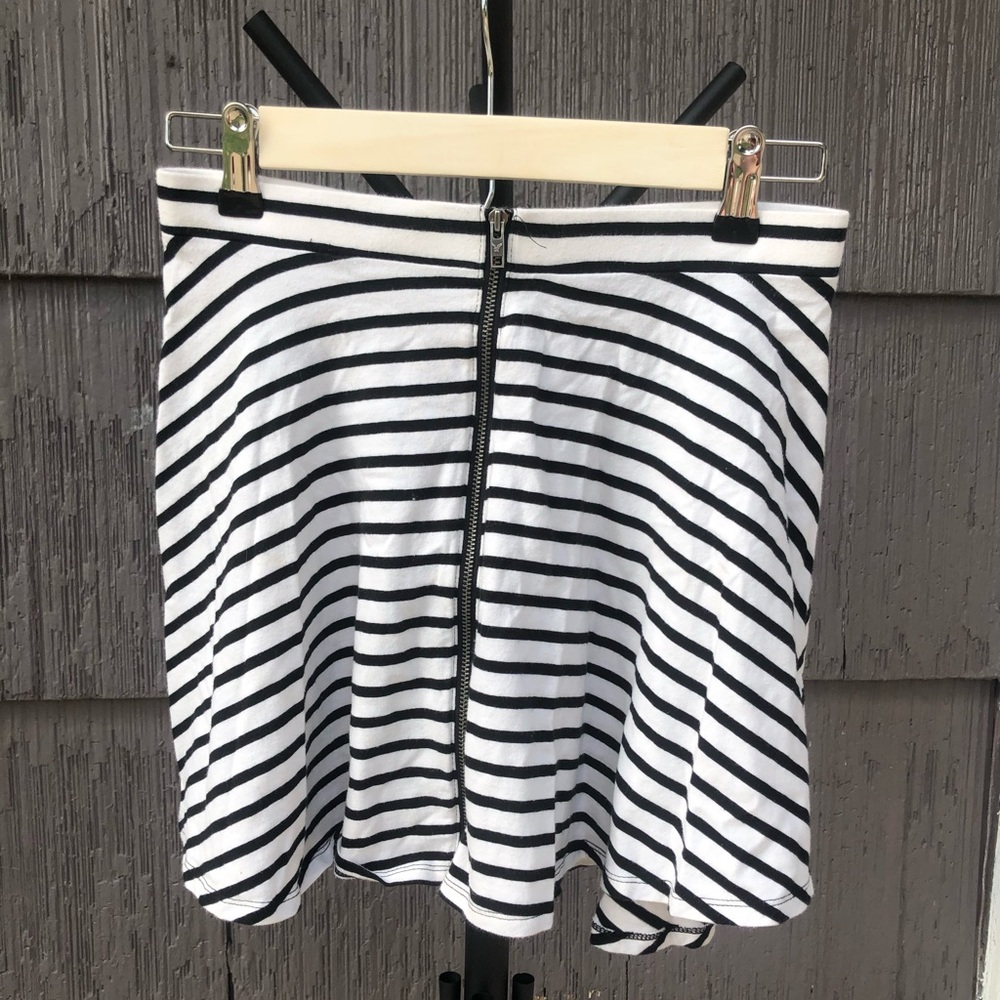 High Waist Striped Skirt